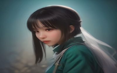 证件照人像免费抠图场景，白色背景干净人像，AI自动识别人脸轮廓与发丝细节，边缘清晰无锯齿